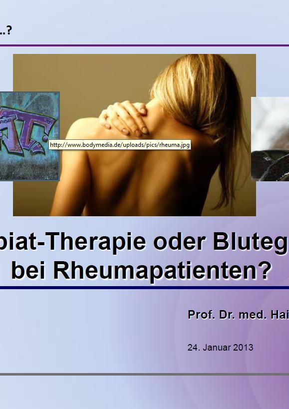 Arztpraxis Prof. Sprott, Zürich, Praxis für Rheuma & Schmerz, Rheumatherapie